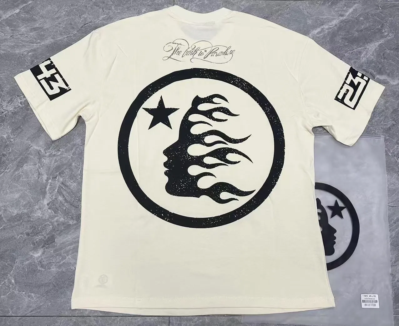 713# /White I P54 In Stock Hellstar 、 T （fabric):32 240 Sizes（size）：S-M- L- X L （colour）： /White